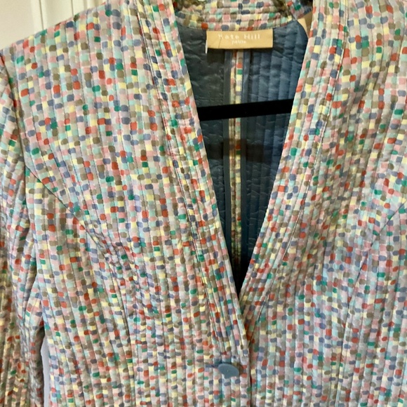 Katie Hill Blazeer 100 percent silk confetti design - Picture 7 of 8